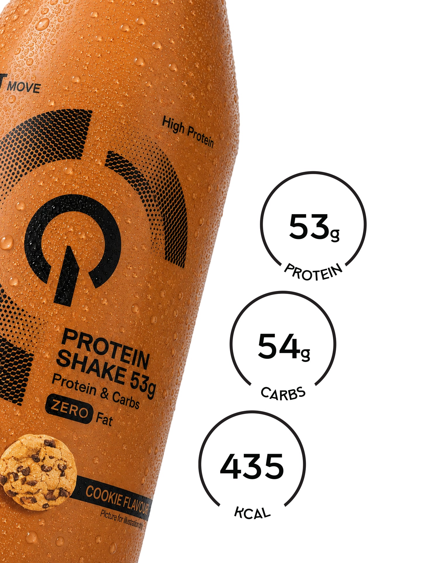 Protein Shake (Cookies & Cream - Glass Bottle) 12x500ml