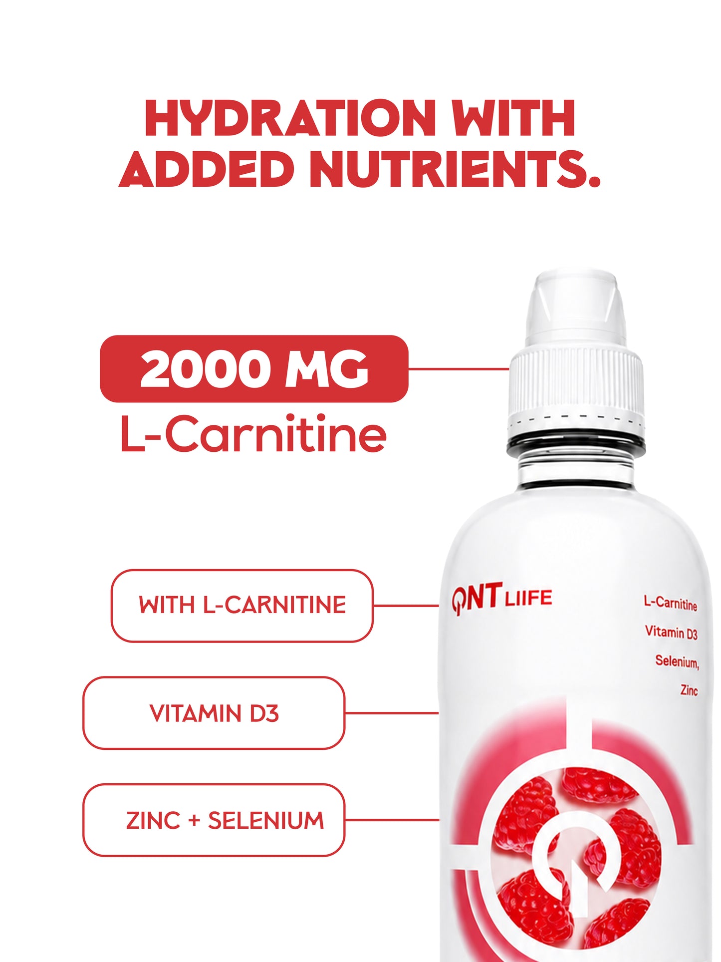 L-CARNITINE  WATER zero sugar 500ml RASPBERRY  snk