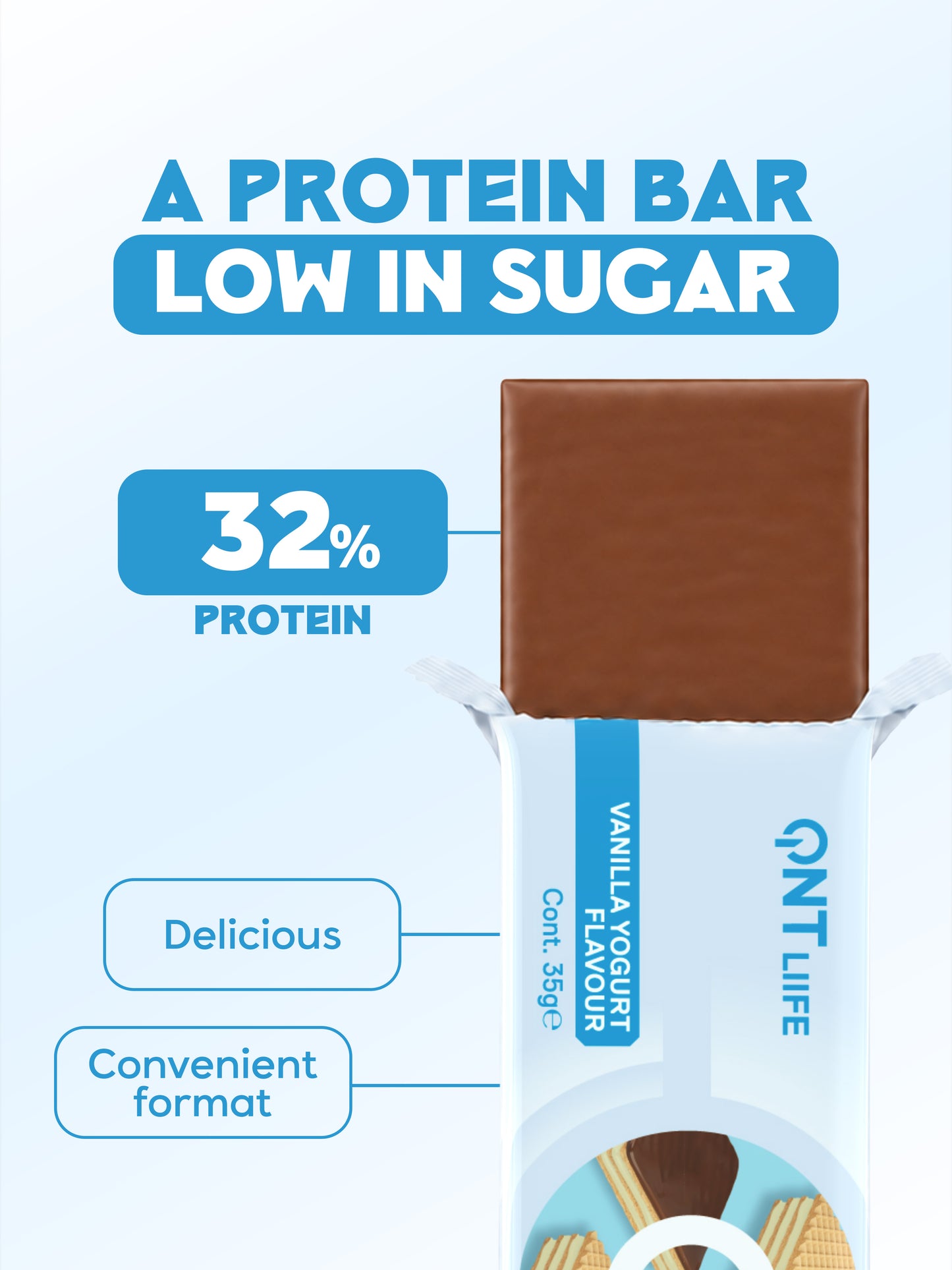 Protein Wafer Bar (Vanilla Yoghurt) 12x35g