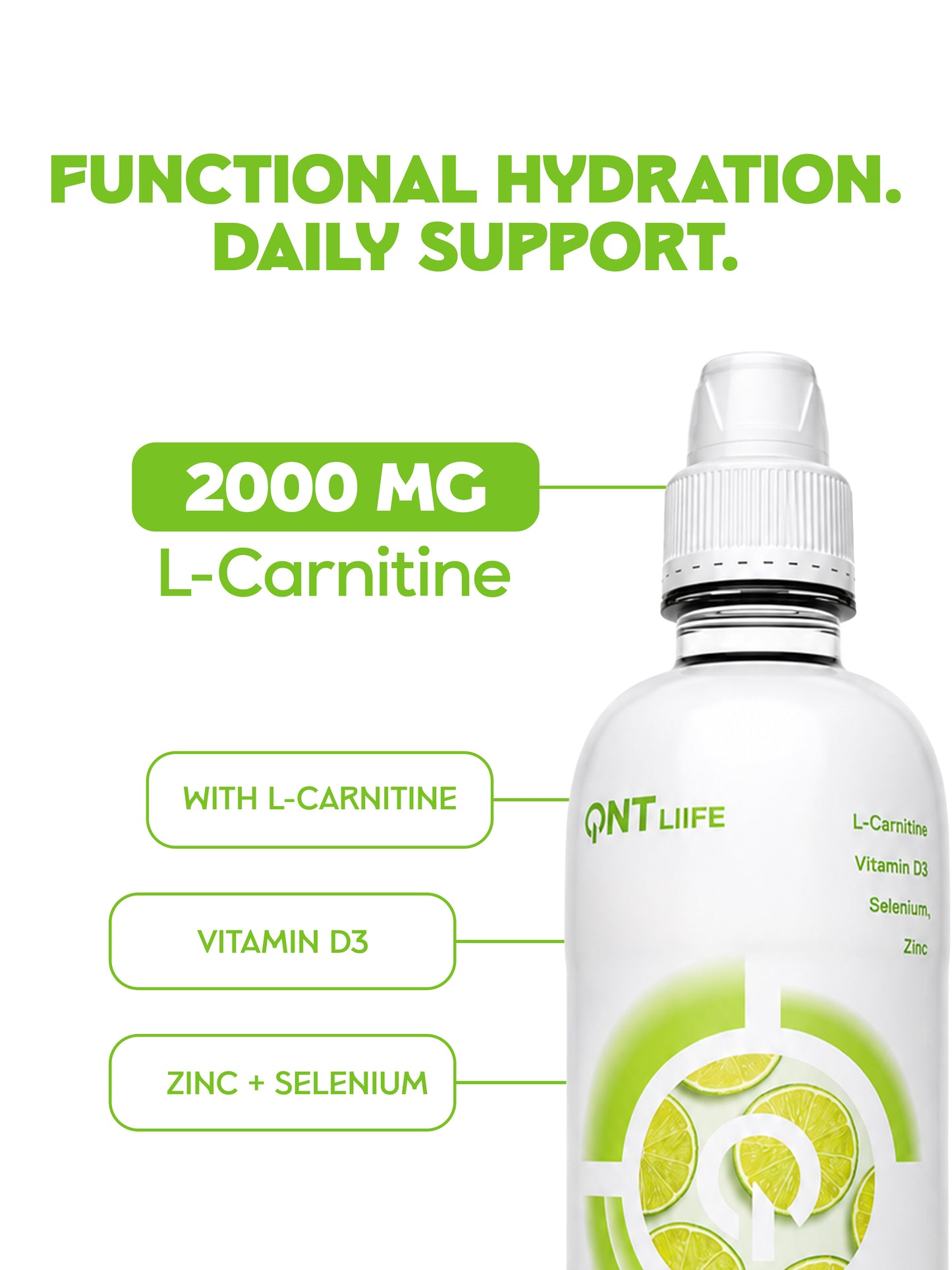 L-CARNITINE  WATER zero sugar 500ml LEMON LIME snk