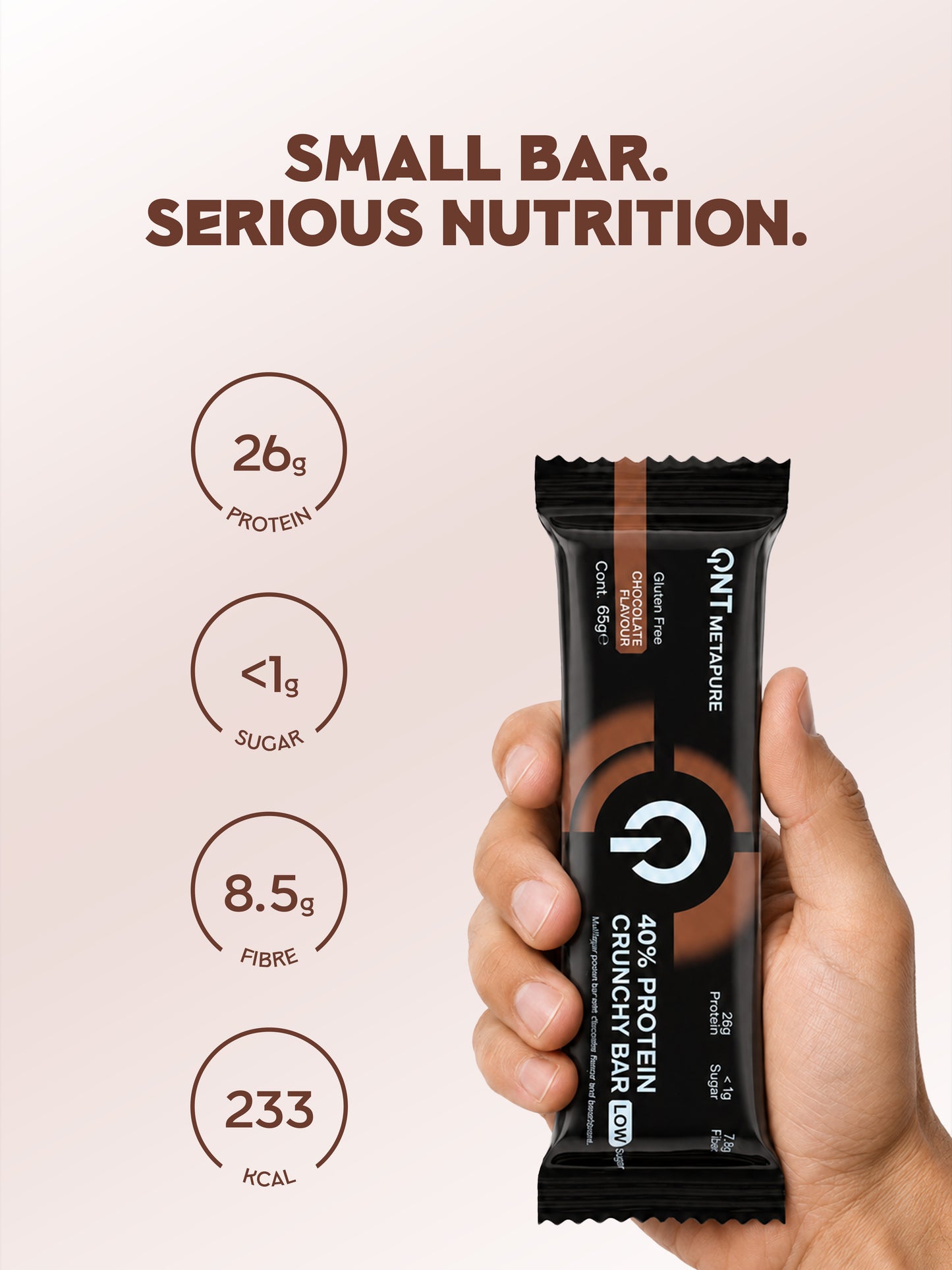 40% Protein Crunchy Bar (Chocolate flavor) 12x65g