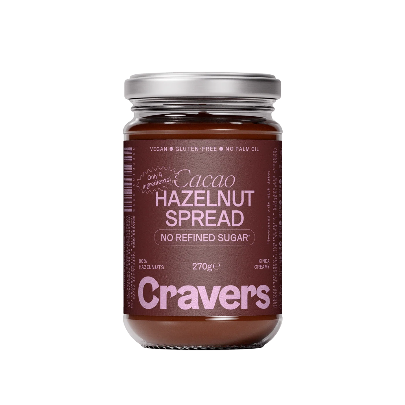 Cravers Cacao Hazelnuts Spread