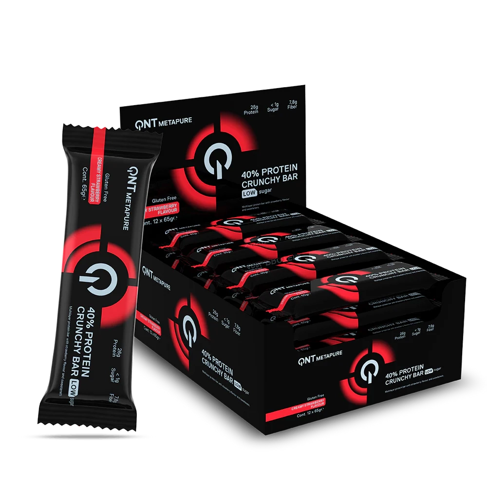 40% Protein Crunchy Bar (Creamy Strawberry) 12X65g