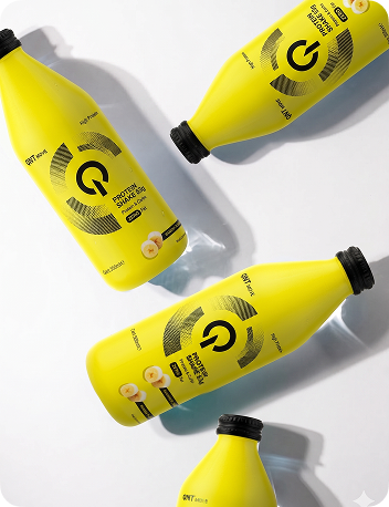 Protein Shake Glass Bottle | 12 x 500 ml